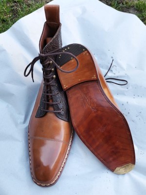 Cordovan + shark galway boots for JL (4)